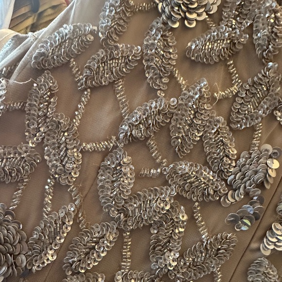 ✔️#63B BNWT MAC DUGGAL  93537 Embellished Cowl Neckline Floral Dress - Picture 15 of 16